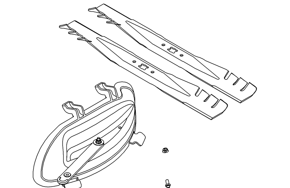 General Assembly Diagram and Parts List for 19A70029100 42Inch-RZTS Cub Cadet Lawn Tractor